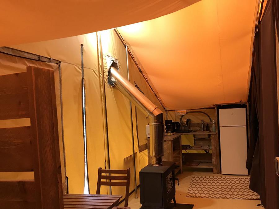 Lodge 4 personnes - Lodge Ruisseau 28m² - 2 chambres - Spa - cuisine - salle d'eau 5