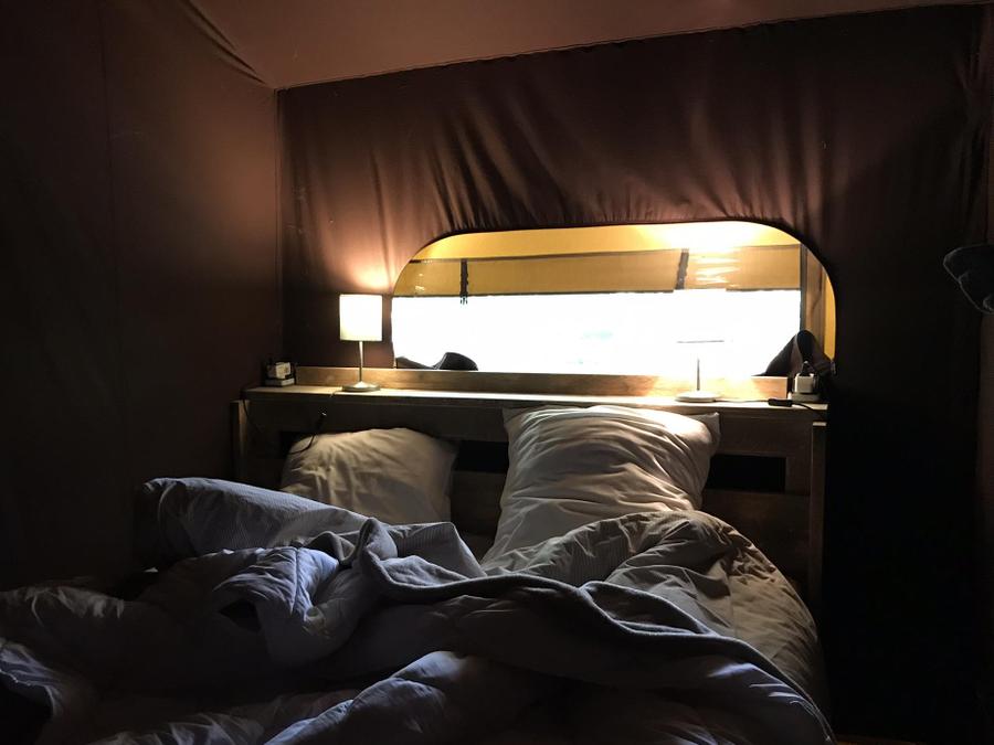 Lodge 4 personnes - Lodge Château 32m² - 2 chambres - Spa - cuisine - salle d'eau 8