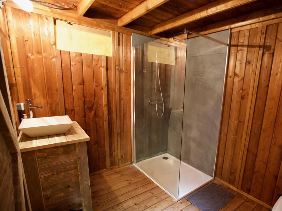 Lodge 6 personnes - Lodge Prairie 30m² + 15m² en mezzanine - 2 chambres - spa-cuisine - salle d'eau 5