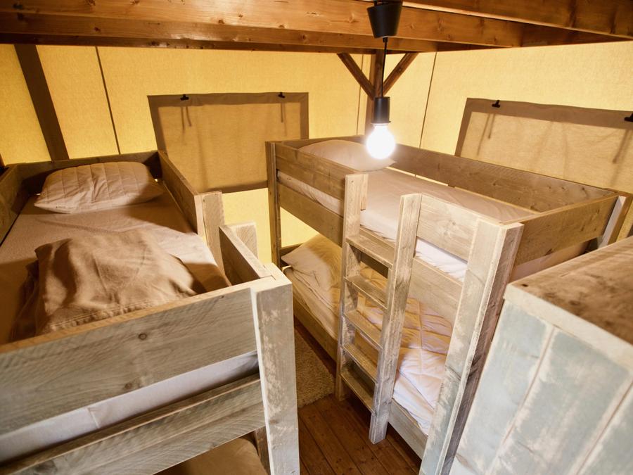 Lodge 6 personnes - Lodge Prairie 30m² + 15m² en mezzanine - 2 chambres - spa-cuisine - salle d'eau 7