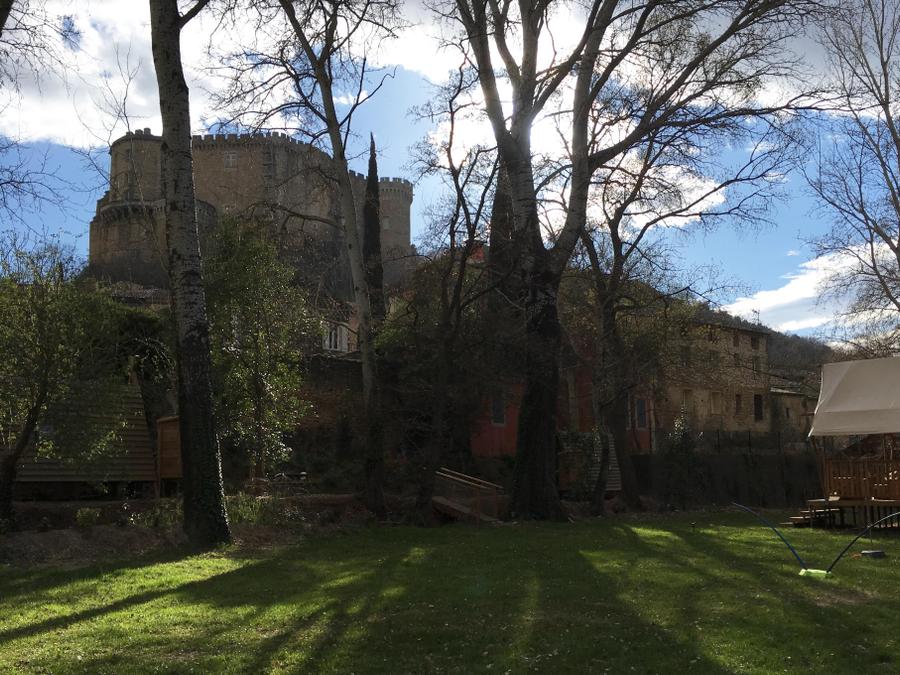 Lodge 6 personnes - Lodge Prairie 30m² + 15m² en mezzanine - 2 chambres - spa-cuisine - salle d'eau 1