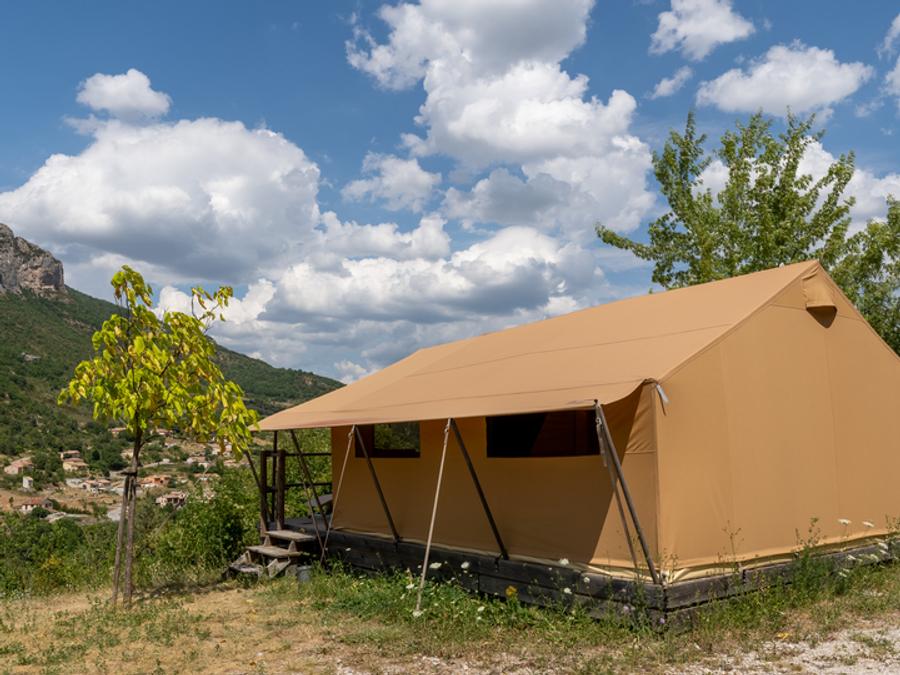 Tente en toile et en bois 5 personnes - Tente Ciela Nature - 2 chambres (sans sanitaire) 7