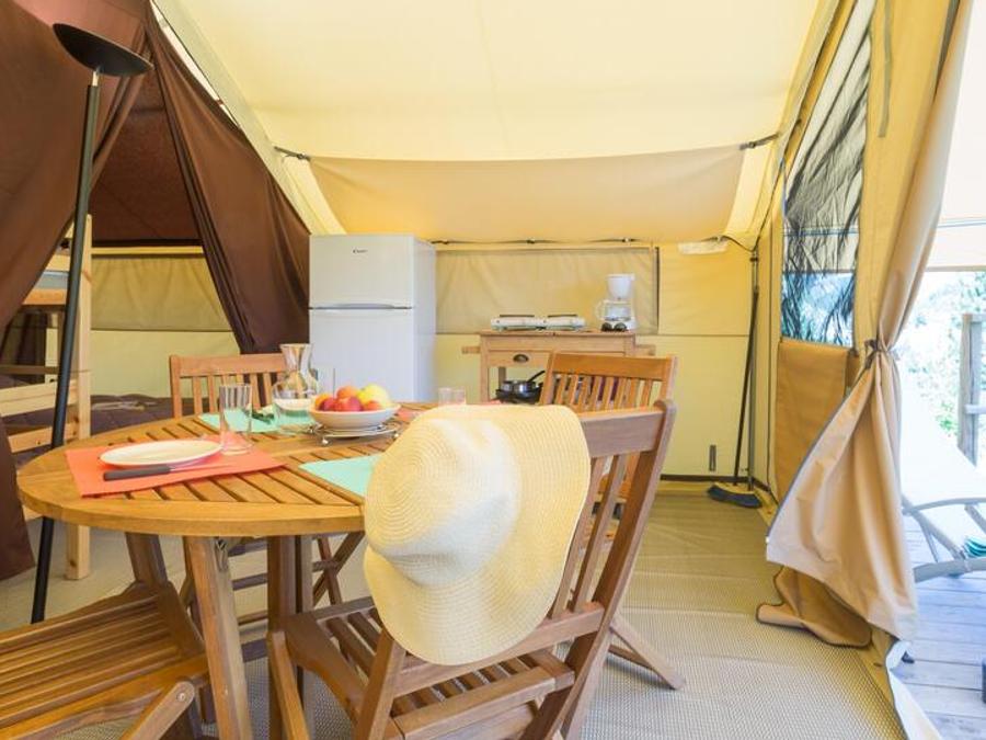 Tente en toile et en bois 5 personnes - Tente Ciela Nature - 2 chambres (sans sanitaire) 3