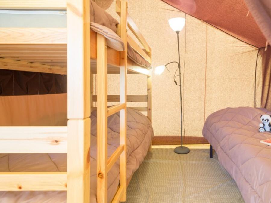 Tente en toile et en bois 5 personnes - Tente Ciela Nature - 2 chambres (sans sanitaire) 5