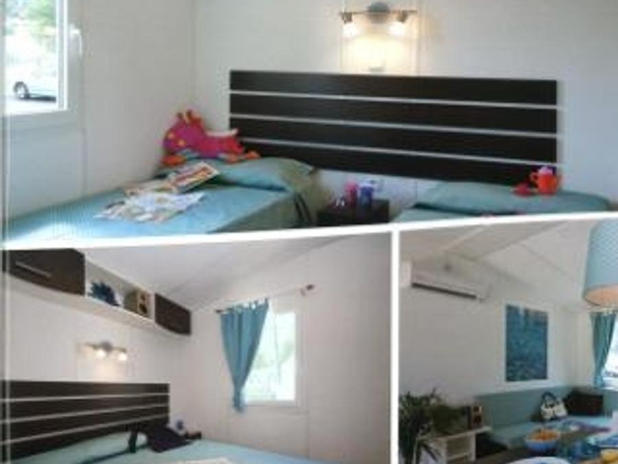 Mobilhome 6 personnes - Mobil-home Orchidée Grand Confort 35m² - 2 chambres + terrasse couverte + CLIM + TV + LV 1/6 pers 8