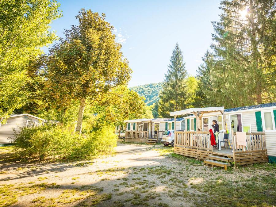 Mobilhome 6 personnes - Mobil-home Orchidée Grand Confort 35m² - 2 chambres + terrasse couverte + CLIM + TV + LV 1/6 pers 1