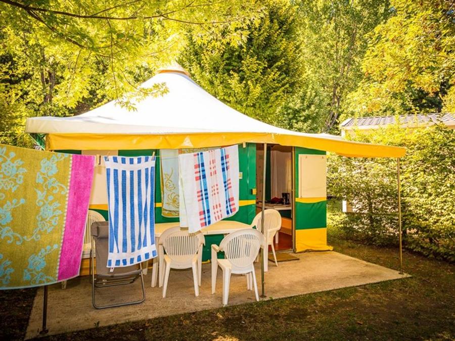 Bungalow toilé 5 personnes - Bungalow toilé Pagan Standard 25m² - 2 chambres - avec sanitaires 2/5 pers 1