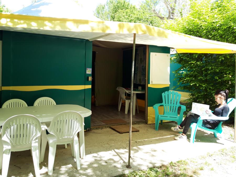 Bungalow toilé 5 personnes - Bungalow toilé Pagan Standard 25m² - 2 chambres - avec sanitaires 2/5 pers 3