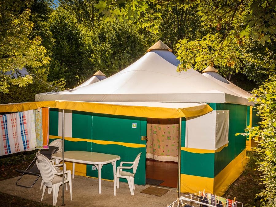 Bungalow toilé 5 personnes - Bungalow toilé Pagan Standard 25m² - 2 chambres - avec sanitaires 2/5 pers 0