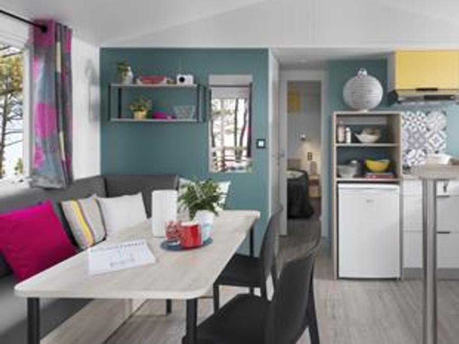 Mobilhome 4 personnes - Mobil-home Louisiane Confort 26 m² - 2 chambres + terrasse couverte + TV 2/4 pers 1