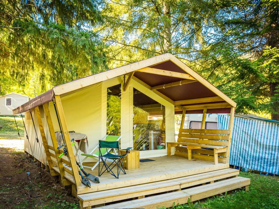 Tente en toile et en bois 5 personnes - Freeflower Standard 30m² - 2 chambres (sans sanitaires) 2/5 pers 3