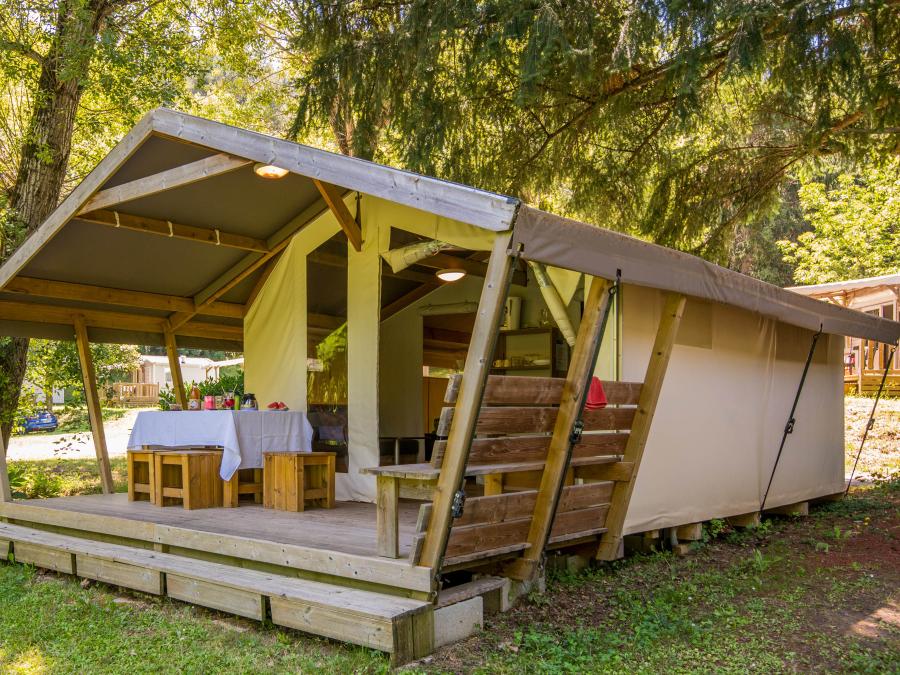 Tente en toile et en bois 5 personnes - Freeflower Standard 30m² - 2 chambres (sans sanitaires) 2/5 pers 5