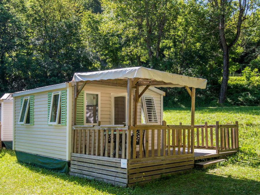 Mobilhome 3 personnes - Mobil-home Astria Standard 16 m² - 1 chambre + terrasse couverte + TV 2/3 pers 7