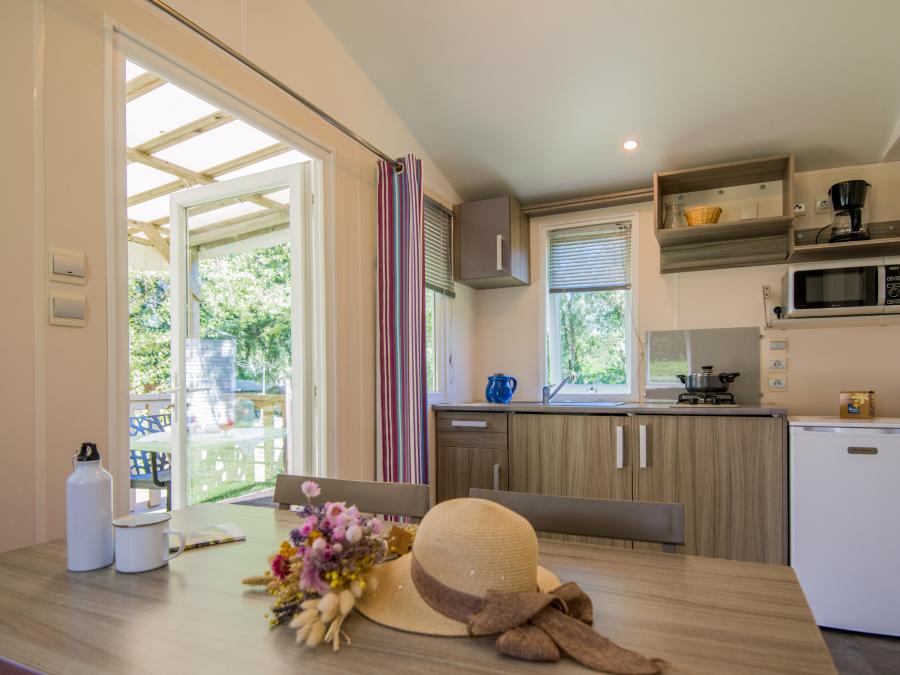 Mobilhome 3 personnes - Mobil-home Astria Standard 16 m² - 1 chambre + terrasse couverte + TV 2/3 pers 8