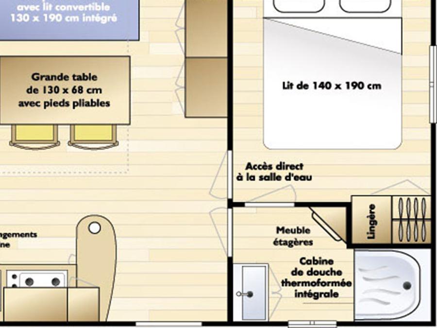 Mobilhome 6 personnes - IRM Super Mercure blanc Climatisé 5