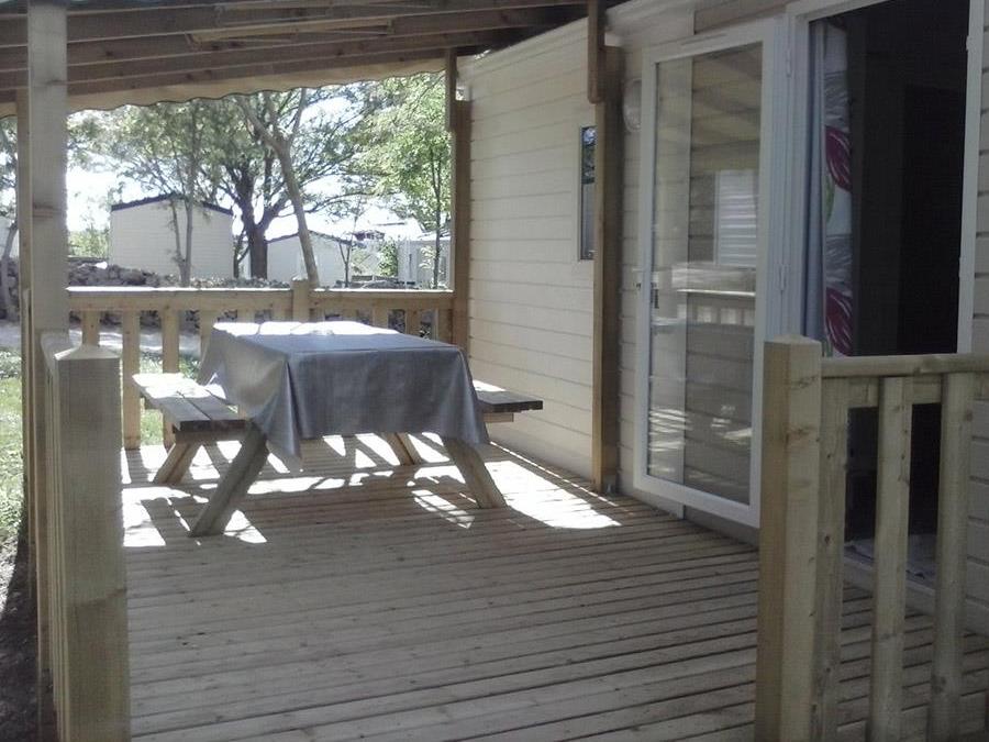 Mobilhome 6 personnes - Cottage «&nbsp;La petite tribu&nbsp;» - 26 m² - 2 chambres - 6 pers - Plancha 1