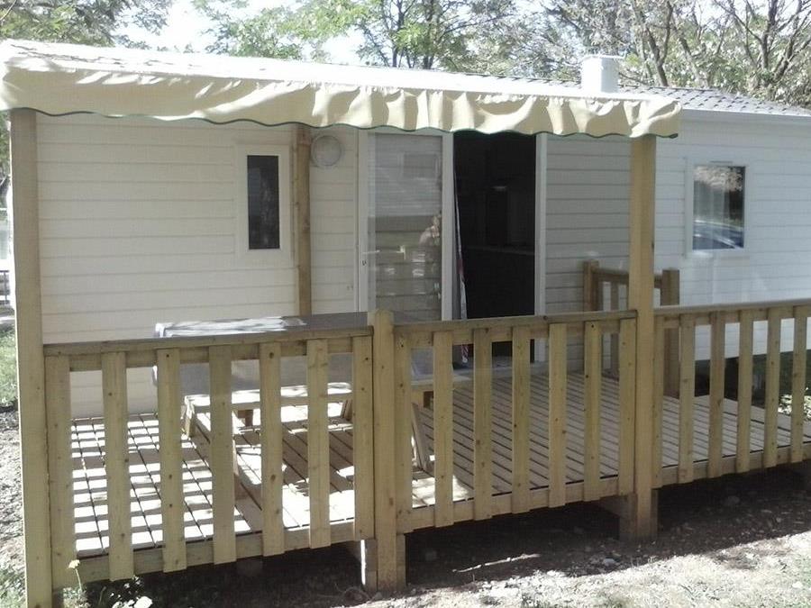 Mobilhome 6 personnes - Cottage «&nbsp;La petite tribu&nbsp;» - 26 m² - 2 chambres - 6 pers - Plancha 0