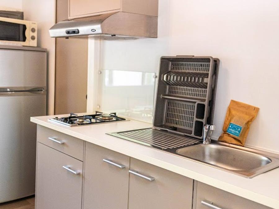 Mobilhome 6 personnes - Cottage «&nbsp;La petite tribu&nbsp;» - 26 m² - 2 chambres - 6 pers - Plancha 6