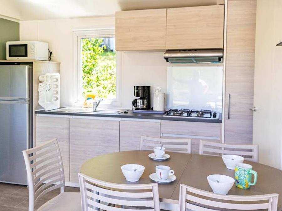 Mobilhome 8 personnes - Cottage Prestige Famille Clim - 35 m² - 3 chambres - 6/8 pers - climatisation & plancha 6