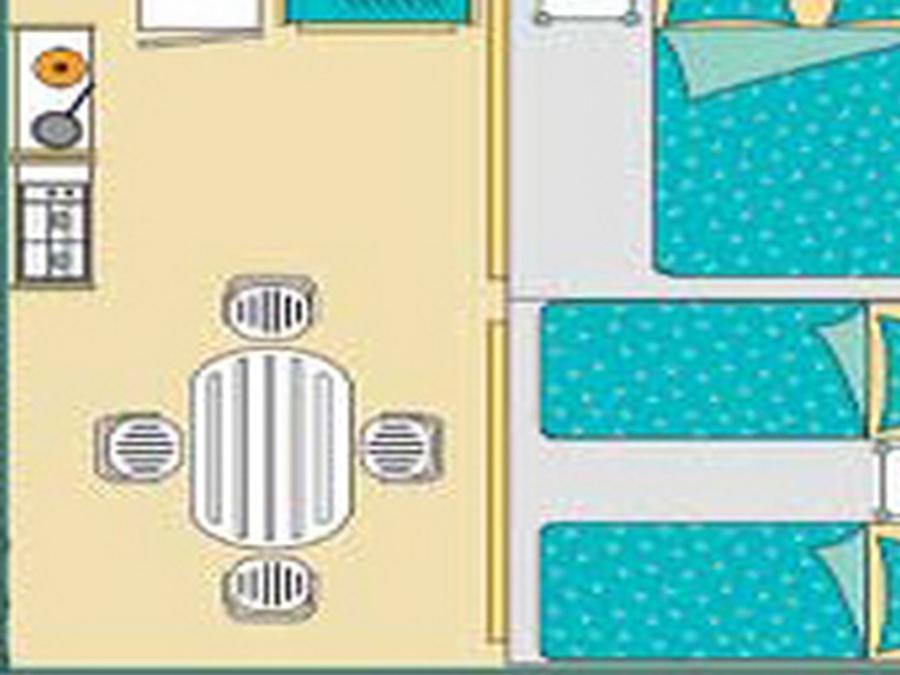 Tente 5 personnes - Bengali Toilé 25m² Standard (2ch - 5pers.) (sans sanitaires) 10