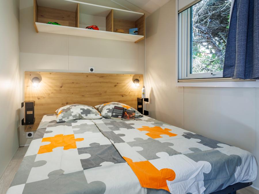 Mobilhome 2 personnes - Charme 20m² Confort (1ch - 2pers.) + Clim + Terrasse non-couverte 6