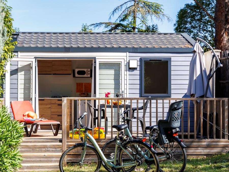 Mobilhome 2 personnes - Charme 20m² Confort (1ch - 2pers.) + Clim + Terrasse non-couverte 0