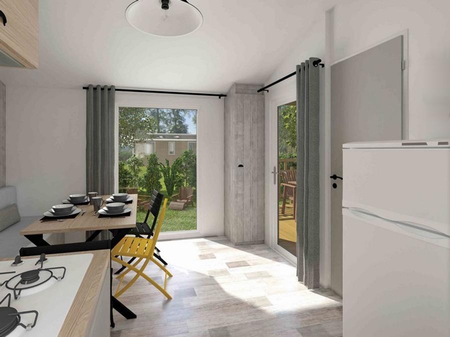 Mobilhome 7 personnes - 30m² Confort (2ch - 5/7pers.) + Clim + Terrasse couverte 1