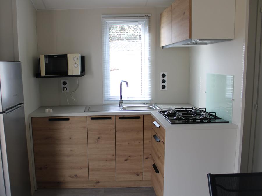 Mobilhome 7 personnes - Family 30m² Confort (3ch - 7pers.) + Clim + Terrasse couverte 4