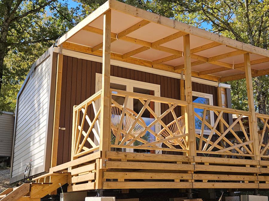 Mobilhome 2 personnes - Cottage LE CAHITA - climatisé - 1 chambre - D 1