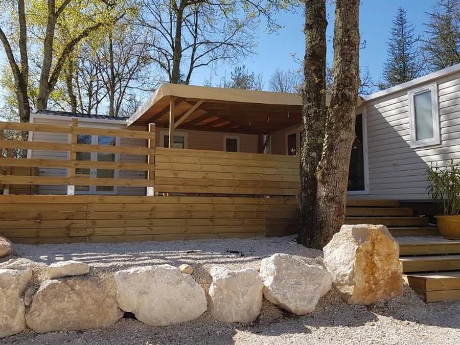 Mobilhome 8 personnes - Cottage LE TWIN PRESTIGE - climatisé - 4 chambres - 2 SDB - D 3