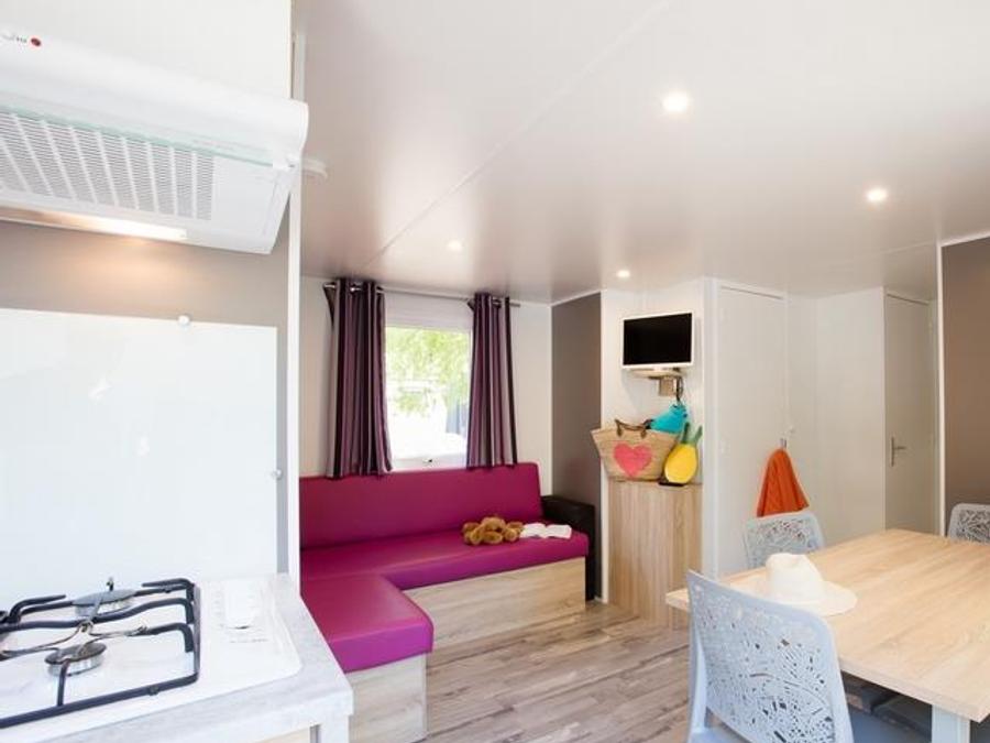 Mobilhome 6 personnes - Lodge 32m² - 3 chambres 1