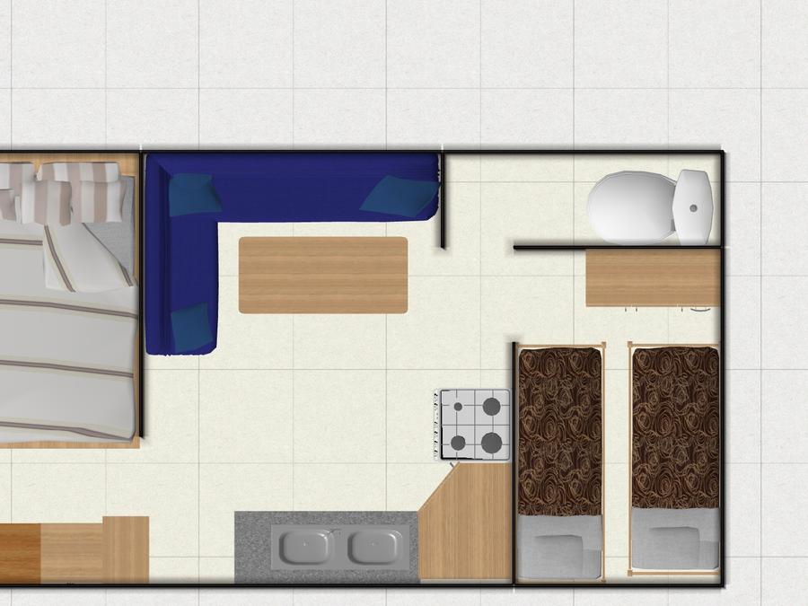 Bungalow 4 personnes - Super Bambi 2 chambres 1