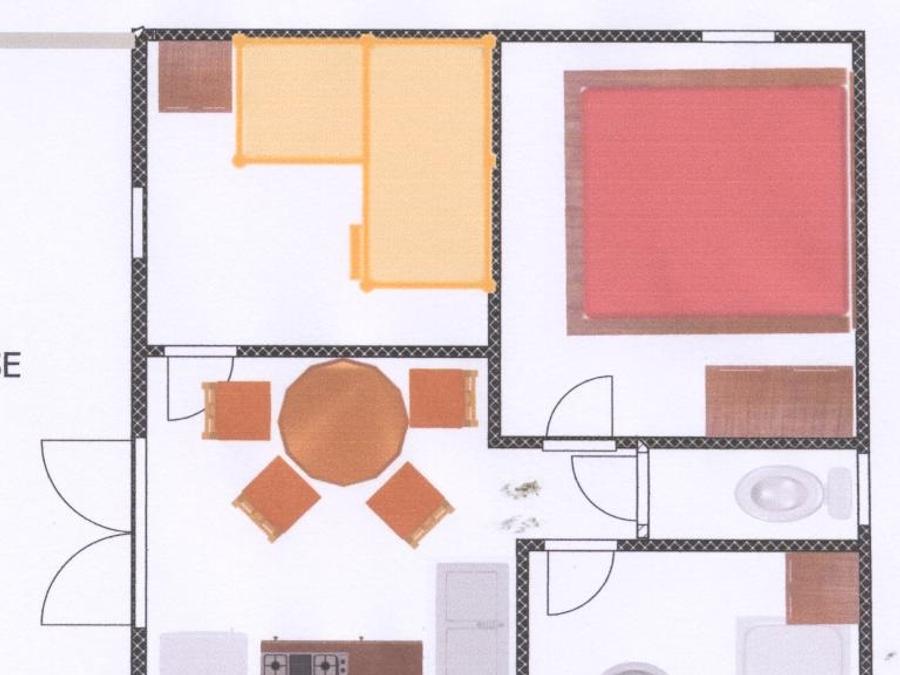 Chalet 4 personnes - 2 chambres 1