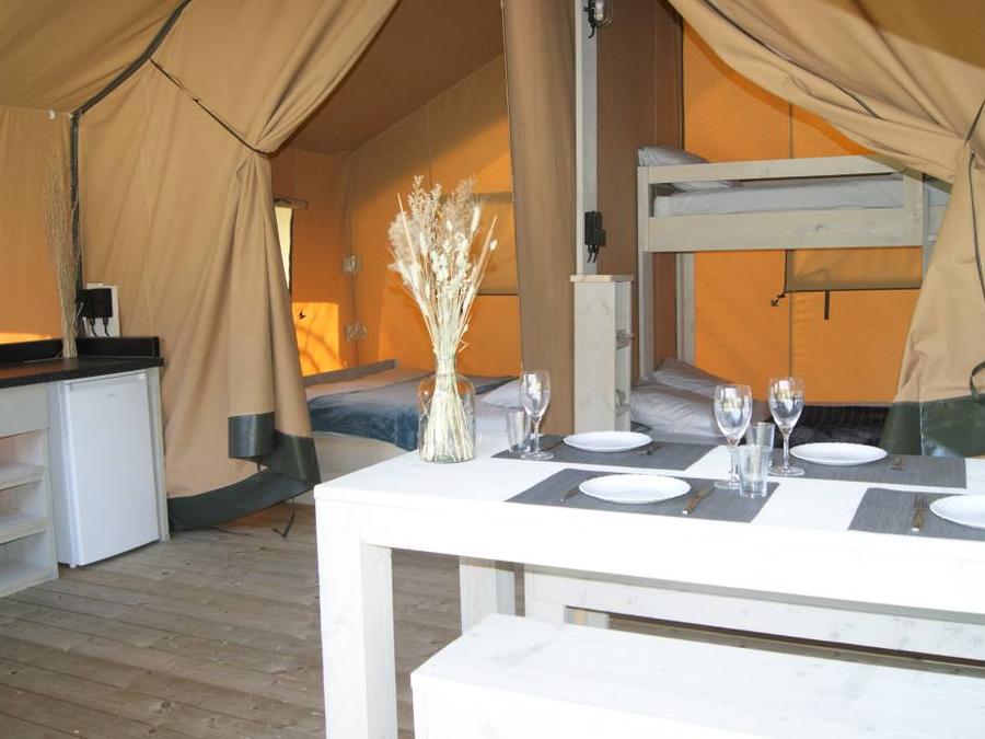 Tente en toile et en bois 5 personnes - TENTE WOOD (SANS SANITAIRES) 3