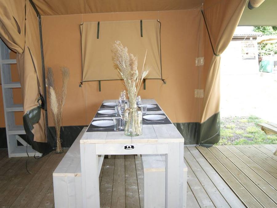 Tente en toile et en bois 5 personnes - TENTE WOOD (SANS SANITAIRES) 4