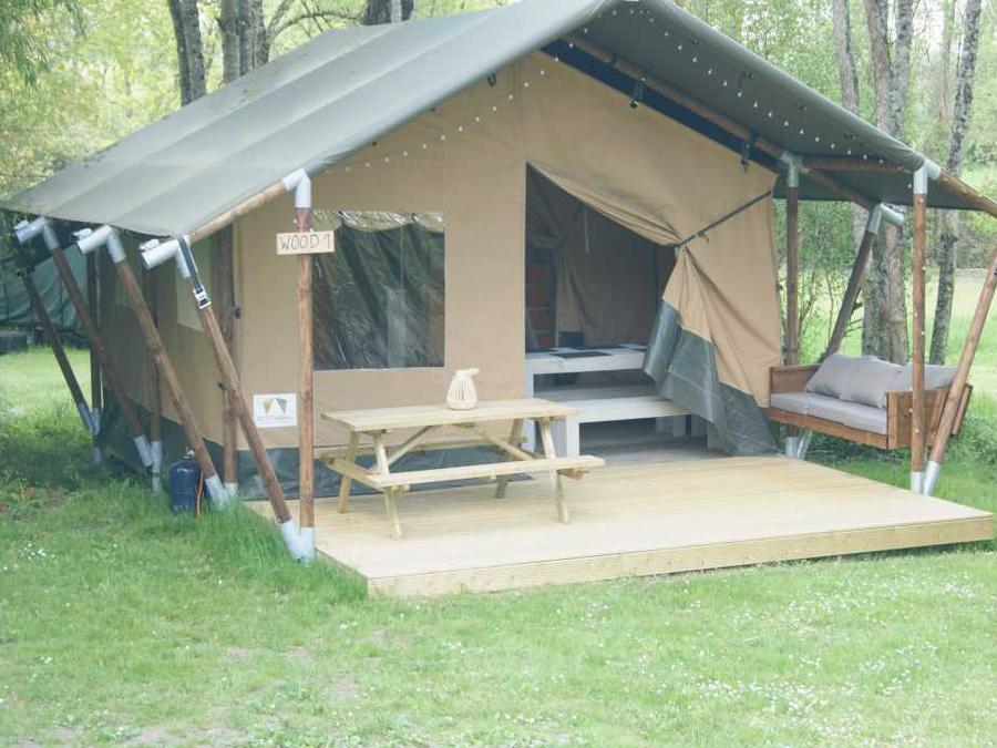 Tente en toile et en bois 5 personnes - TENTE WOOD (SANS SANITAIRES) 2