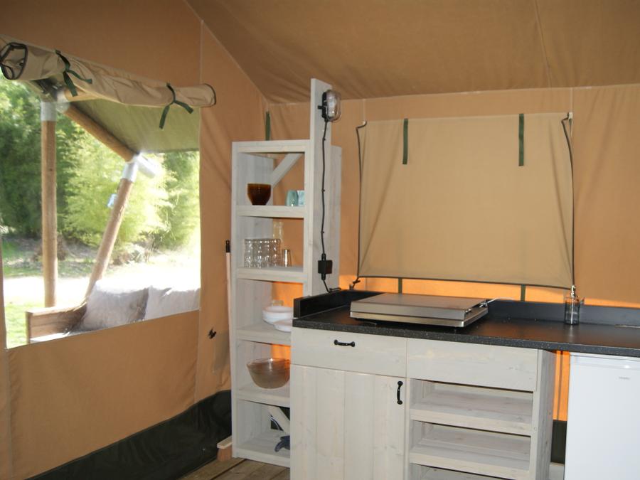 Tente en toile et en bois 5 personnes - TENTE WOOD (SANS SANITAIRES) 8