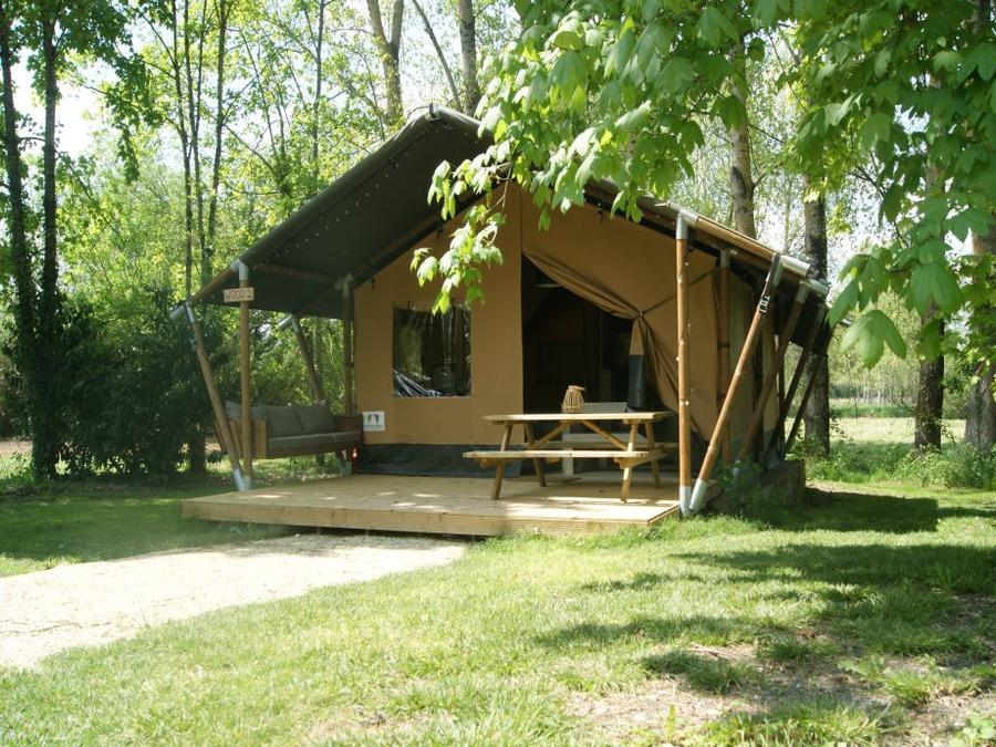 Tente en toile et en bois 5 personnes - TENTE WOOD (SANS SANITAIRES) 0