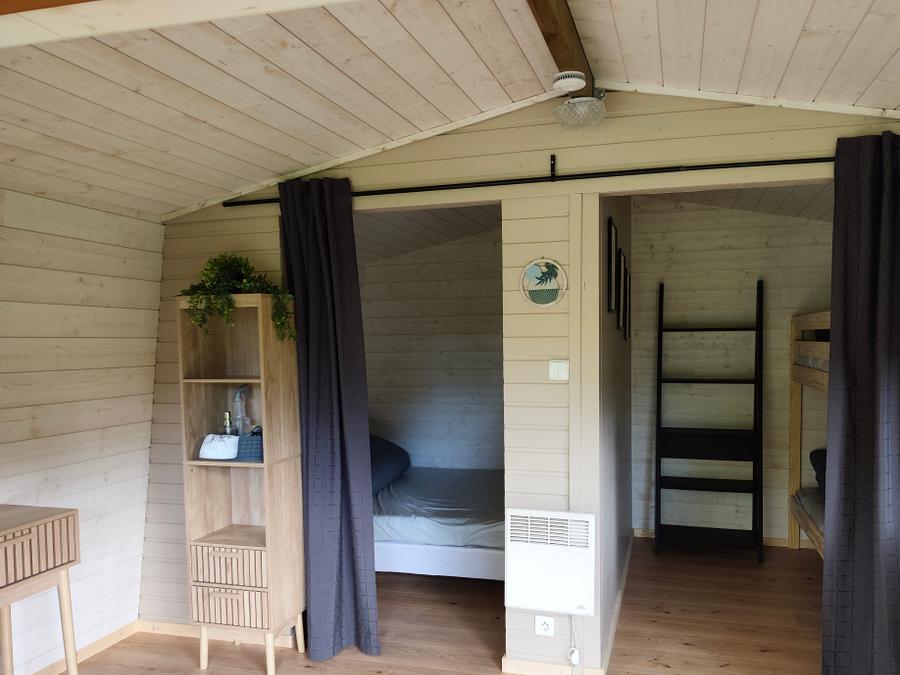 Tente en toile et en bois 4 personnes - HUTTE (SANS SANITAIRES) 7