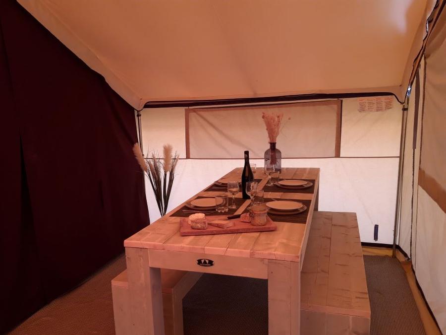Tente en toile et en bois 4 personnes - TENTE SAFARI (SANS SANITAIRES) 5
