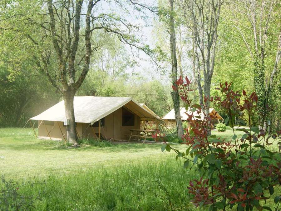 Tente en toile et en bois 4 personnes - TENTE SAFARI (SANS SANITAIRES) 0