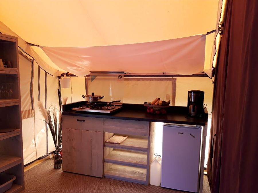 Tente en toile et en bois 4 personnes - TENTE SAFARI (SANS SANITAIRES) 6