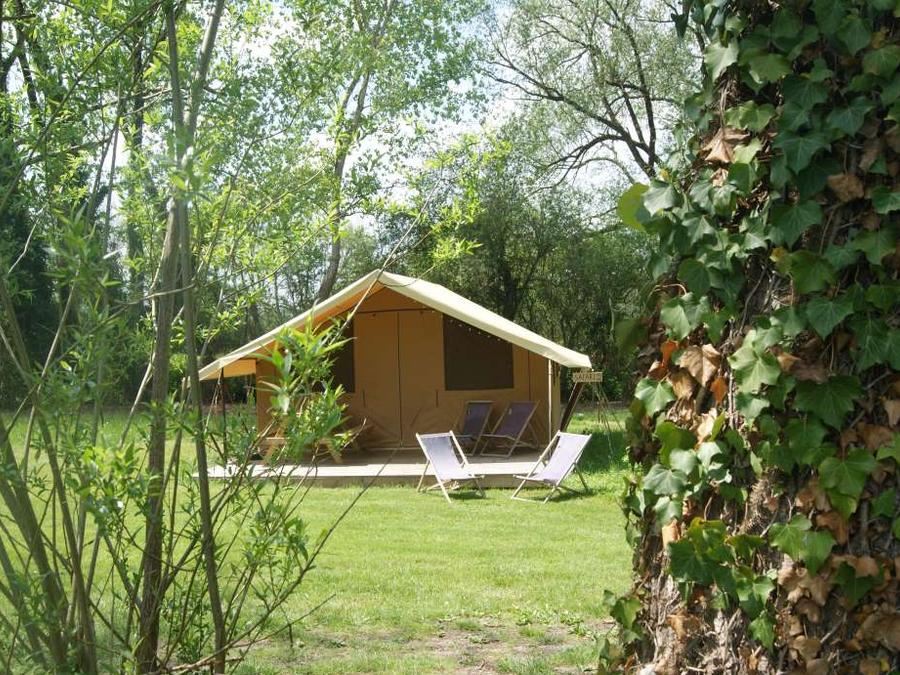 Tente en toile et en bois 4 personnes - TENTE SAFARI (SANS SANITAIRES) 1