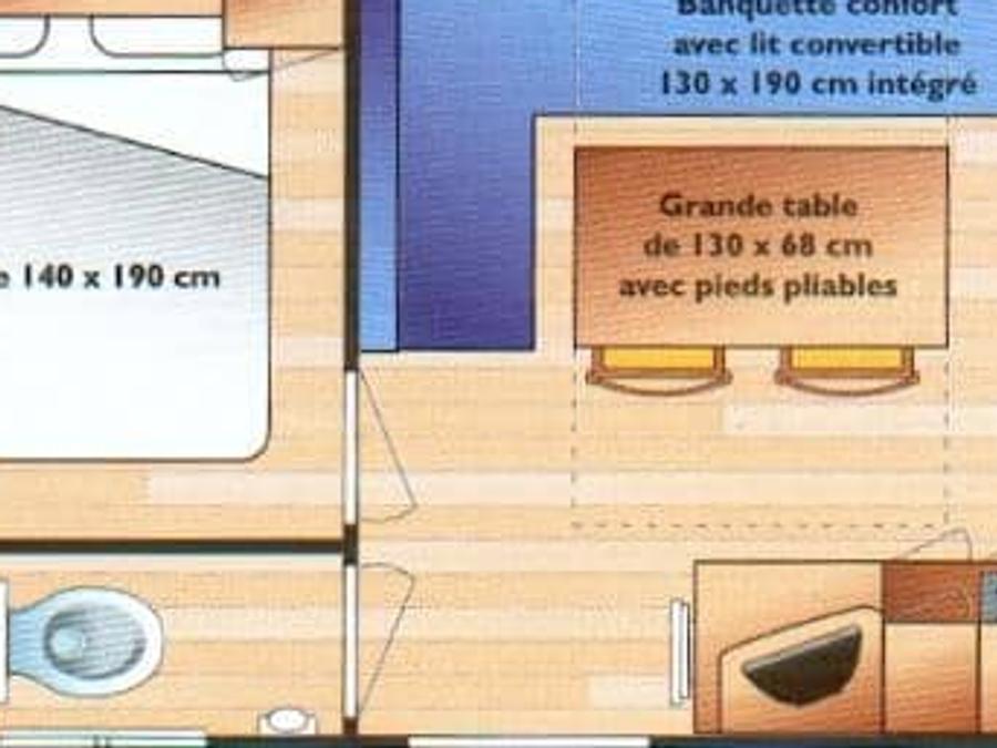 Mobilhome 4 personnes - Gentiane 7