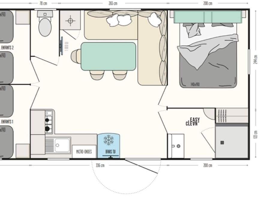 Mobilhome 6 personnes - Lavande 9