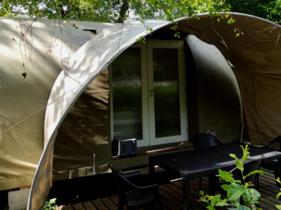 Tente en toile et en bois 4 personnes - COCO, sans sanitaires 0