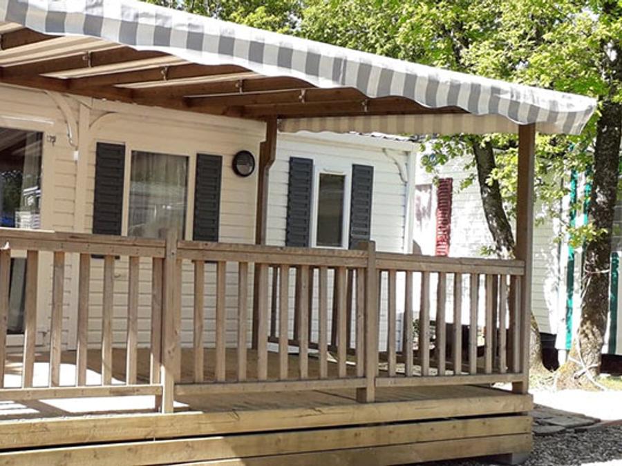 Mobilhome 6 personnes - Mobilhome Standard 22-28m² - 2 chambres - terrasse couverte + TV* 4/6 pers 4