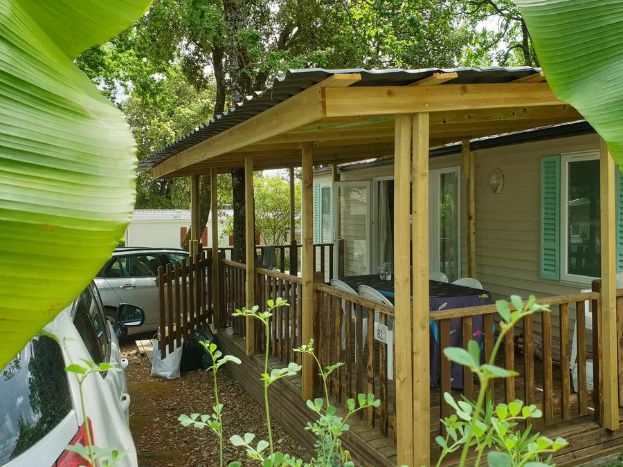 Mobilhome 6 personnes - Mobilhome Confort 22-28m² - 2 chambres - terrasse couverte + TV 4/6 pers 1