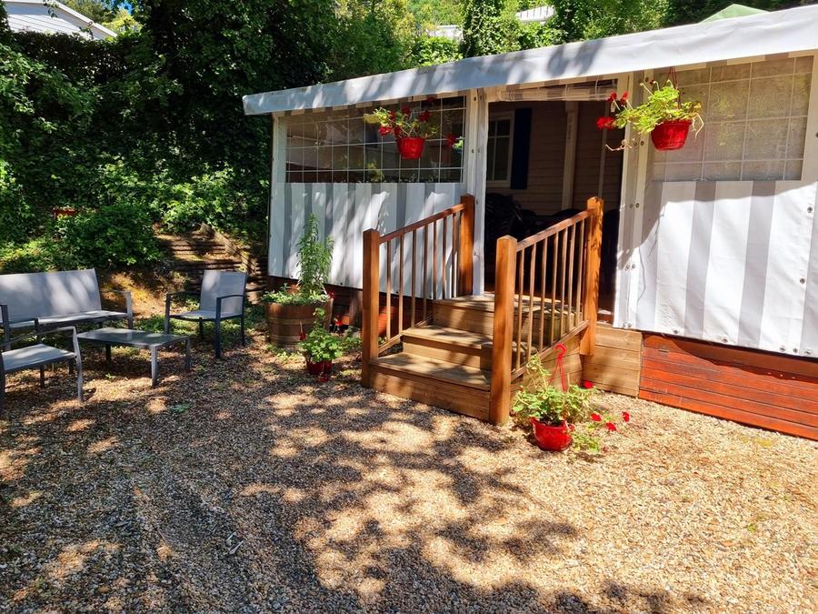 Mobilhome 6 personnes - Mobilhome Premium 22-28m² - 2 chambres + TV + Terrasse couverte & draps jetables fournis 4/6 pers 0