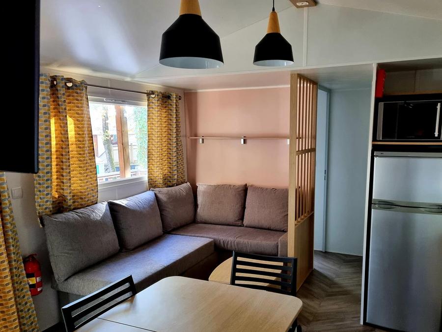Mobilhome 8 personnes - Mobilhome Confort 24-34m² - 3 chambres - terrasse couverte + TV* 6/8 pers 1